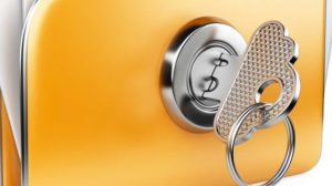 Key in a lock