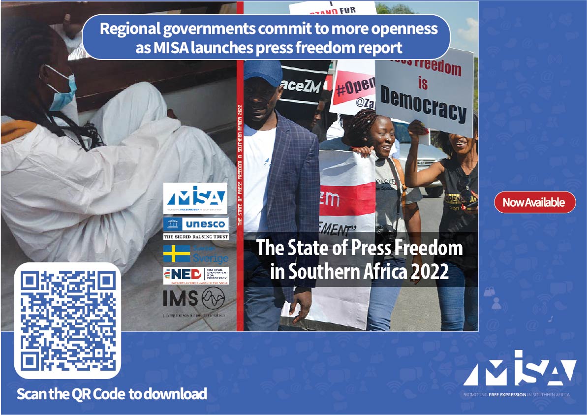 Regional governments commit to more openness as MISA launches press freedom report