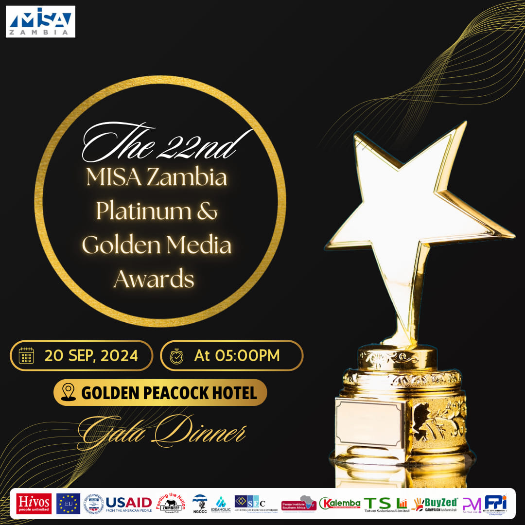 MISA Zambia hosts 22nd Platinum and Golden Media Awards