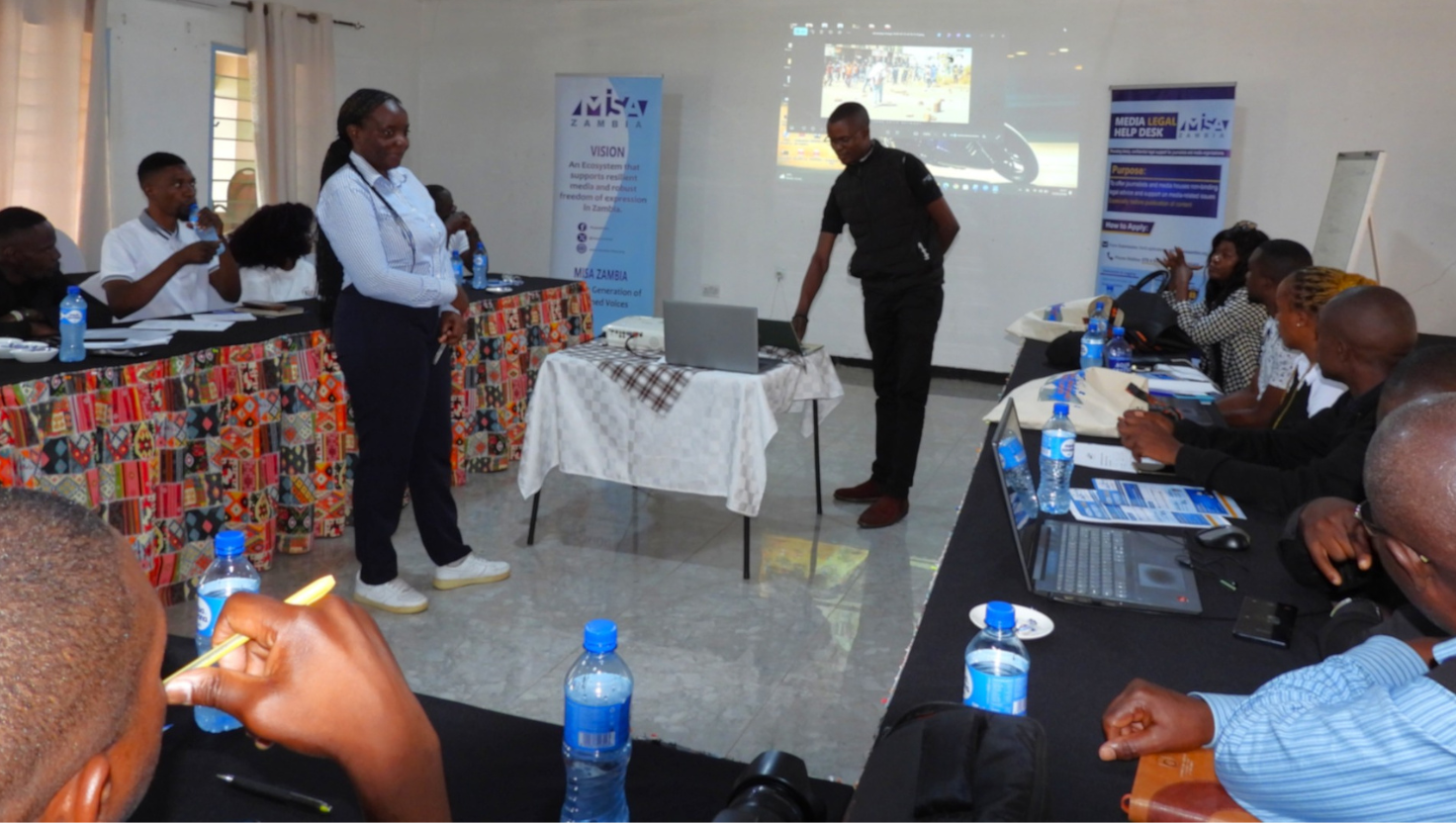 Scenario-based training in election reporting for editors in Kasama
