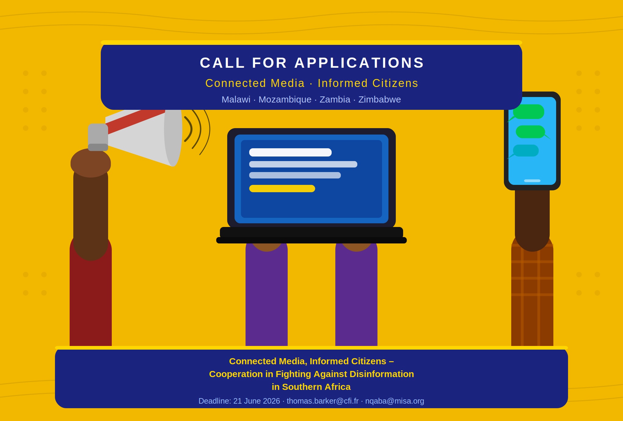 Call for Applications for 20 Media Outlets: Connected Media, Informed Citizens – Cooperation in Fighting Against Disinformation in Southern Africa
